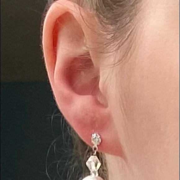 Pearl Drop Earrings - Picture 4 of 4